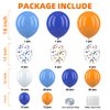 Labeol 127pcs Blue and Orange Balloons Garland Kit Balloon Arch Coffetti Balloons 18/12/10/5 Inch Balloons for Boys Girls Birthday Party Decoration Supplies Baby Shower