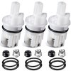 Enhon 3 Pack Faucet Cartridge Repair Kit Compatible with Detla RP17400 RP4993 Faucet Stem Seat Spring, O Ring, Cartridge Replacement Part for 2 Handle Bathroom Shower Tub, Kitchen Faucet Repair