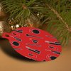 GRAPHICS & MORE Makeup Lipstick Mascara Eyeliner Pattern Aluminum Holiday Christmas Tree Ornament - 3.0" (7.6 cm) x 3.37" (8.6 cm)