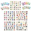 ALLYDREW Funky Skull Funky Patterns Nail Stickers Nail Art 3D Nail Decals, 10 Sheets (300+ Nail Stickers)