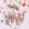 Christmas Nail Art Stickers Decals Christmas Crystal Ball Nail Stickers Winter Snowman Snowflakes Xmas Tree Design Christmas 5D Embossed Nail Decals Manicure Supplies for Holiday Nail Art Decorations