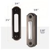 Newhouse Hardware LED Lighted Metal Door Chime Push Button (Oil-Rubbed Bronze) | Surface Mount Lighted Door Bell Button | Replacement Wired Doorbell Button for Most Door Bell Chimes