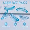 Libeauty Lash Lift Shield, Super Soft Lash Lift Pads Shell Shape Lash Perm Rod Eyelash Curler Tool 16 Pcs (Blue)