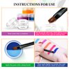 Water Activated Eyeliner, UV Glow Neon Cake Paint, 12 Bright Color Hydra Eye Liner,UV Glow Blacklight Luminous Body Face Makeup Paint, Costume Halloween and Club Makeup Art Paint (01)