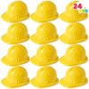 JOYIN Construction Hard Hats, 24 Pcs Toy Plastic Kids Party Hats, Yellow, for Children Construction Birthday Party, Building Theme Party Favors