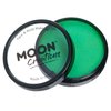 Moon Creations Pro Face & Body Paint Cake Pots Bright Green - Professional Water Based Face Paint Makeup for Adults, Kids - 1.26oz
