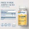 SOLARAY L Lysine - Free-Form Essential Amino Acid - Immune Support Supplement with 1000mg L-Lysine, 1000mg Vitamin C and 25mg Chelated Zinc - Lab Verified, 60-Day Guarantee, 30 Servings, 90 Tablets