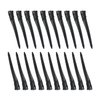 20 Pcs 3.5 Inches Duck Bill Hair Clips Black Metal Alligator Curl Clips with Holes Styling Clips for Salon Hair Extensions