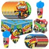 81Pcs Super City Heroes Party Tableware Set Super City Heroes Party Decoration Super City Heroes Birthday Party Supplies