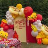BBQ Party Balloons,5Pcs Food Themed Foil Balloons Hot Dog Hamburger Ketchup French fries Mustard Bottle for Picnic Snacks Baby Shower Birthday Party Decorations Supplies