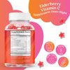 BeLive Elderberry Gummies with Zinc and Vitamin C - Immune Support Supplement with Vitamin D, A, E, B12 - Gummies for Healthy Bones & Teeth, Vegan, Keto & Non-GMO - Raspberry Flavor | 2-Pack