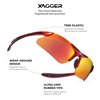 Xagger Kids Youth Polarized Sports Sunglasses for Boys Girls Baseball Softball Glasses TR90 Frame