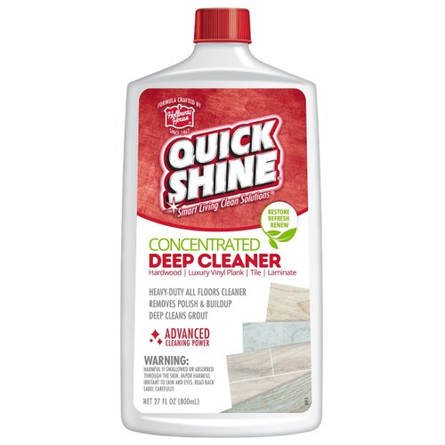 Quick Shine Multi Surface Deep Floor Cleaner and Remover 27oz | Removes Wax Build-Up, Revitalizes Floors & Cleans Grout | Use on Hardwood, Laminate, LVT, Tile and Stone | Pro-Level Cleaning