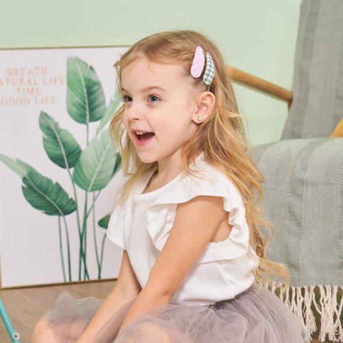 30 PCS Girl Hair Clips Floral Print Toddler Hair Clips Non Slip Wrapped Snap Hairpins for Kids Barrettes Hair Accessories for Baby Toddler Girls