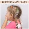 128 Pack Small Butterfly Hair Clips, 32 Colors Mini Claw Clips Hair Accessories for Toddler Baby Girls Women, Cute Hair Clips with Box Back to School Gift Halloween Christmas Gift