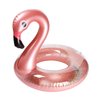 GROBRO7 2Pack Inflatable Flamingo Pool Float Flamingo Drink Holder Set Elegant Vinyl Swimming Floaty Pool Toy with Glitters Outdoor Water Lounge Inflatable Raft with Floating Coasters for Adults & Kid