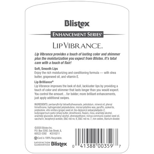 Blistex Lip Vibrance, Lip Protectant 0.13 oz (Pack of 8)