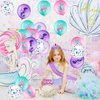 SKJIAYEE Mermaid Birthday Decorations Kit - Contain 20 Mermaid Latex Balloons, Mermaid Crown, Mermaid Banner, Mermaid Cake Topper, Mermaid Sash, Great for Girls Mermaid Theme Birthday Party Supplies