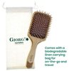 Giorgio Eco Friendly Wooden Bristle Hairbrush - Bundle Detangling Brush and Hair Growth Brush for Thick or Long Hair - Paddle Hair Brush Made with Anti Static Beechwood, Silicone Massage Cushion