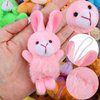 Fovths 64 Pieces Mini Plush Animals Toys Set Cute Small Stuffed Animal Keychain Jungle Animal Decor Goodie Bag Basket Fillers for Birthday Christmas Party