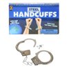 The Dreidel Company Steel Metal Play Handcuffs Pretend Police Hero Cops Halloween Dress Up, Birthday Party Gatherings, Party Favors, 10.5" (3-Pack)