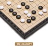 AMEROUS 11 Inches Magnetic Go Game Set (19 x 19), Travel Foldable Board Game Set with Magnetic Plastic Stones & Go Game Rules for Beginner, Kids, Adults （Weiqi）