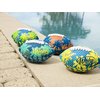 Wahu 100% Waterproof Mini Beach Football with Real Laces for in and Out of Water Play, 6.5" Outdoor Mini Football for Pool and Beach Games, Blue/Teal