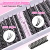Eyelash Extension Kit, 280pcs DIY Individual Lash Cluster Kit D Curl, 9-16mm Mix Cluster Eyelash Extension Kit with Lash Bond and Seal False Eyelash Applicator Wispy At Home (30D+40D-9-16MIX KIT)