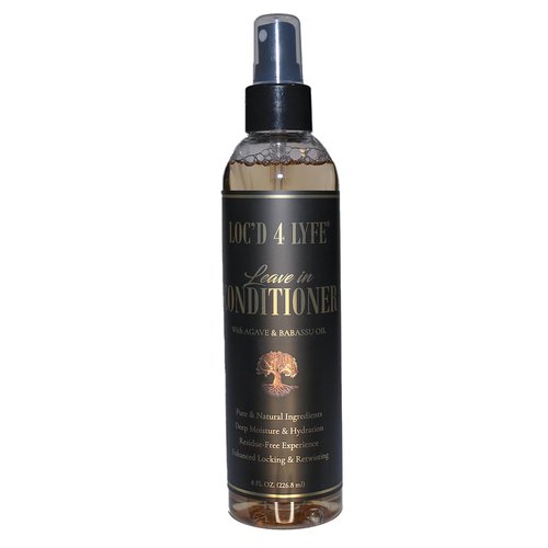 Gold Banner Beauty LOC'D 4 LYFE Leave-In Conditioner 8oz – Moisturizing & Shine-Enhancing Formula for Strengthening & Repairing Locs | Vegan, Cruelty-Free & No Residue for Healthy Hair