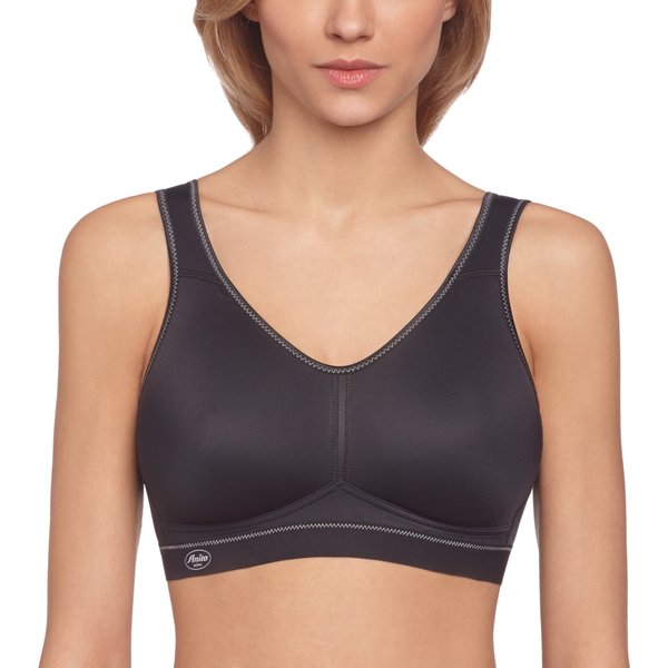 Anita Active Light and Firm Wire-Free Sports Bra, 36G, Black