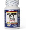 Basic Vitamins Natural Vitamin D-3 2000 IU - 200 Film-Coated Tablets
