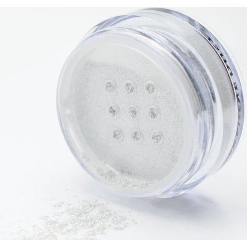 Pure Ziva Twinkle White Silver Sparkle Metallic Single Loose Powder Eyeshadow; Vegan, Talc & Paraben Free, No Animal Testing & Cruelty Free