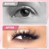 FinyDreamy Lash Clusters Individual Lashes Extensions Wispy Cluster Lashes 8-16mm Mix Lengths C Curl 0.07mm Thickness Eyelash Clusters Home Use False Eyelashes Apply Under Your Lashes