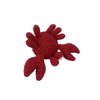 Skelapparel Endless Fun Dog Teeth Cleaning Cotton Crochet Squeaky Dog Toy for Small Dogs - Crab