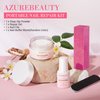 AZUREBEAUTY Nail Repair Kit Transparent Crystal for Broken Cracked Split Weak Nails, Ideal Solution Emergency Easy Quick Fix Dip Powder 28 g 1 Oz Quick-Drying Repair Glue 10 ml Nail File Nail Buffer