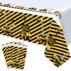 Inspireyee 4 Pack Construction Happy Birthday Tablecloth Dump Truck Birthday Table Covers Tractor Plastic Tablecloth Construction Themed Birthday Party Decoration Supplies for Kids Boy 51''x86''