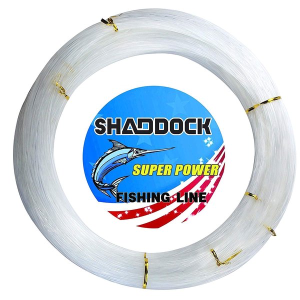 Monofilament Fishing Line 547yds 13 lb.-396 lb. Nylon Mono Fishing Lines - Super Strong Monofilament Fishing Leader Line Speargun Line for Saltwater/Freshwater (Clear, 0.7mm/66.8lb)