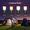 Lepro LED Camping Lantern, Mini Camping Lantern, 350LM, 4 Light Modes, 3 AA Battery Powered Lantern Flashlight for Home, Garden, Hiking, Camping, Emergencies, 2 Packs