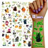 TatoYard 132 Styles Halloween Glows Party Temporary Tattoo Decorations for Girls and Boys, Bulk Birthday Party Favors Waterproof Tattoo Supplies, Halloween Goodie Bag Stuffers for Kids' Party