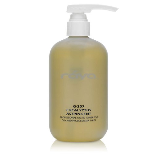RAYA Eucalyptus Astringent with AHA 16 oz (G-207) | Exfoliating Glycolic Facial Toner for Oily and Break-Out Skin | Helps Balance pH and Dry Up Blemishes | Made with Alpha Hydroxy Acids