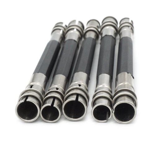 FoRapid Adjustable Dual Head Pencil Extender Holder Pencil Lengthener Pencil Saver Eco Friendly for Art Craft Hobby School Office Makeup Pencil Eyeliner Color Pencil Sketch Write Drawing Tool (5 PCS)