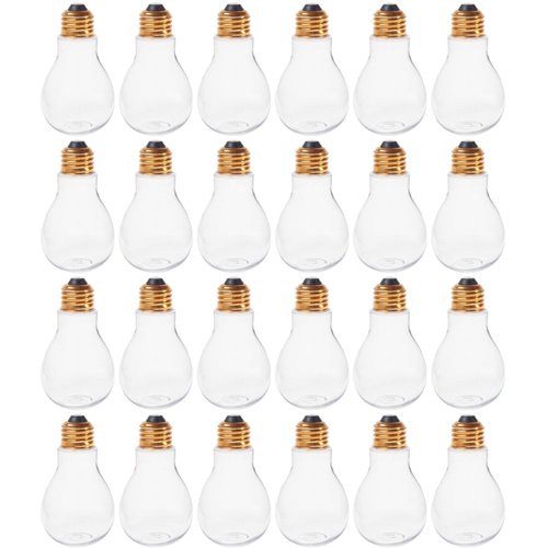 Creative Hobbies® Clear Fillable Plastic Light Bulbs – DIY Crafts, Party Favors &amp; Wedding Decor –...