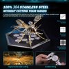 Shepatio 3D Puzzles for Adults, Metal Model Kit Wasp Mechanical Puzzle for Adults/Teens, DIY Creative Craft Gifts Kits Difficult Assembled 3D Puzzle for Family Time, Home Decor (Gold)