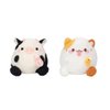 GracesDawn Stuffed Animals-Cats,White Cat Plush Pillow, Super Soft Tubby Cat, Cartoon Cute Cat Plush Toy, Ideal Gift for Kids 9.8 "H