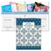 Fresh Patterns Greeting Card Organizer Book - Monthly Birthday & Occasion Reminder Pocket Pages, Card Keeper, Softcover, 8" x 10", Spiral Bound