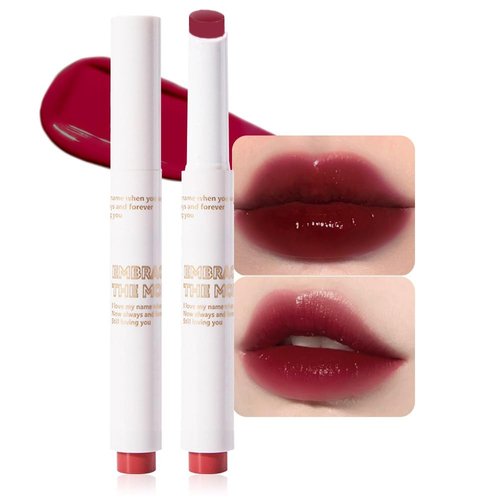 FeiCuiYun Moisturizing Solid Lipstick Non Sticky Lipstick, Moisturizing Lipstick Glossy Tinted Lip Balm,Long Lasting Non-Stick Lip Gloss Cute Makeup, High-gloss for Plumper Looking Lips,Vegan, (04#)
