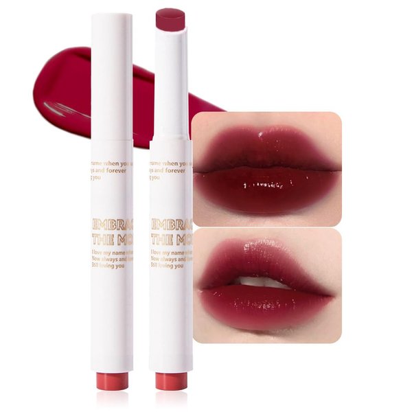 FeiCuiYun Moisturizing Solid Lipstick Non Sticky Lipstick, Moisturizing Lipstick Glossy Tinted Lip Balm,Long Lasting Non-Stick Lip Gloss Cute Makeup, High-gloss for Plumper Looking Lips,Vegan, (04#)