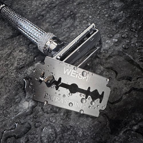 WEISHI 50 Count Double Edge Safety Razor Extra Stainless Blades