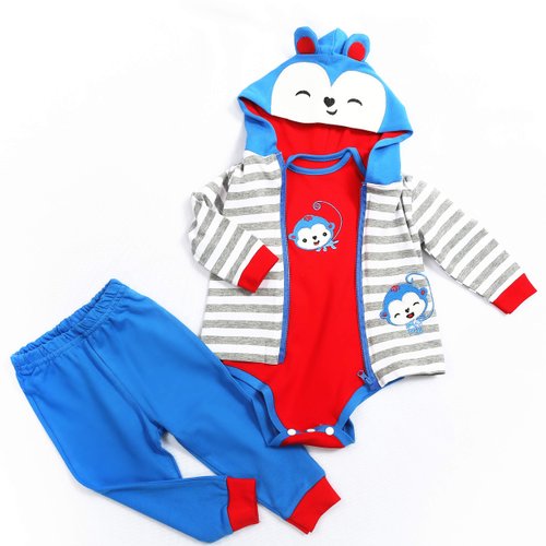 Reborn Baby Doll Clothes Boy 18 inch Outfit Acceessories 4pcs for 17-19 inch Newborn Reborn Doll Matching Clothing