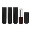 lasenersm 4 Pieces 3.5g Empty Lipstick Tubes Refillable Lip Balm Tubes Lip Gloss Tube Holder Containers with Lids for DIY Make Up Cosmetic Travel Daily Life, Outer Black Inner Silver